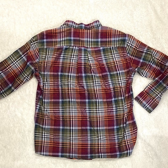 Men’s multi colored plaid button-down ORVIS wrinkle free shirt/ size L - Picture 3 of 3